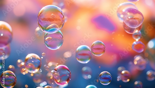 Photo of Bubbles Dancing in the Air