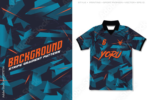 sublimation jersey design template sporty camouflage modern abstract geometric pattern halftone vector grunge background texture