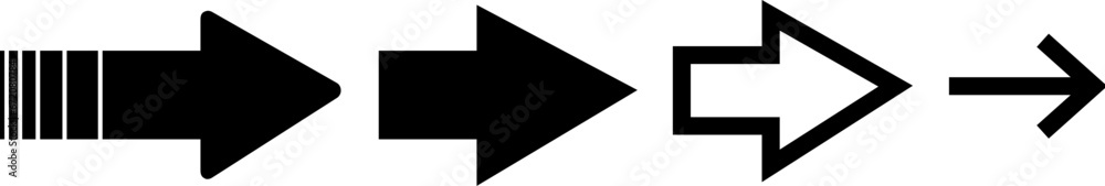 arrows right icon sign set arrows right icon sign set