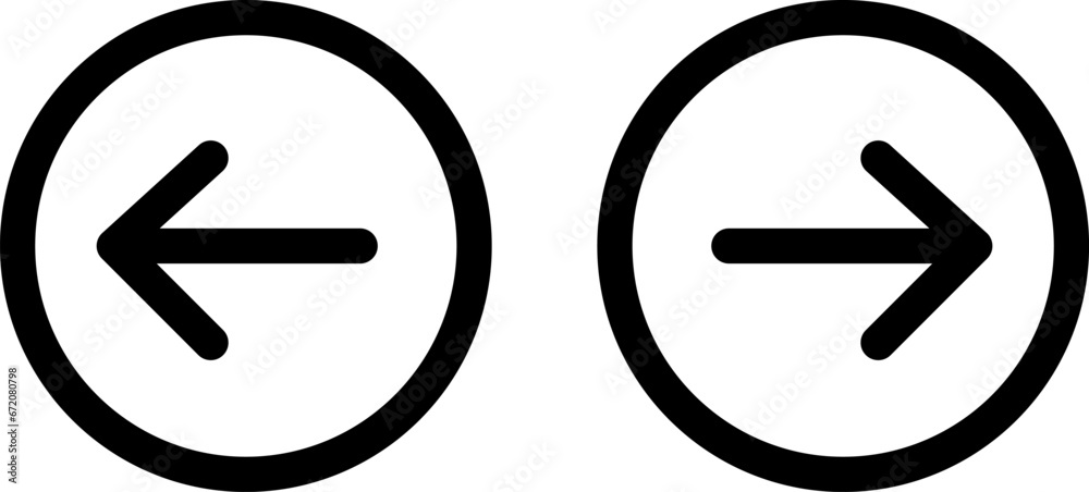left and right icon button. left and right icon button.