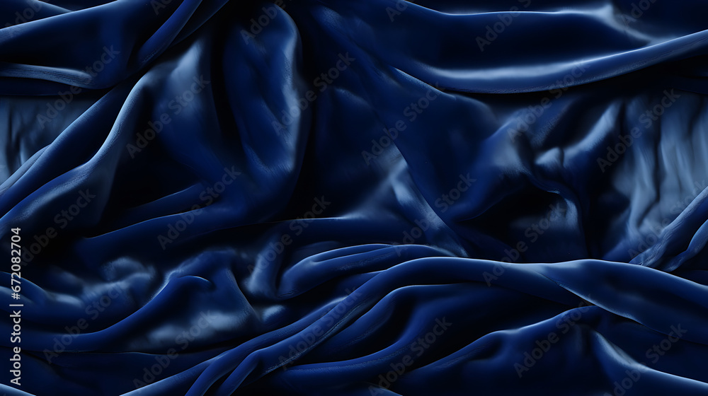 Crushed velvet in royal blue seamless texture