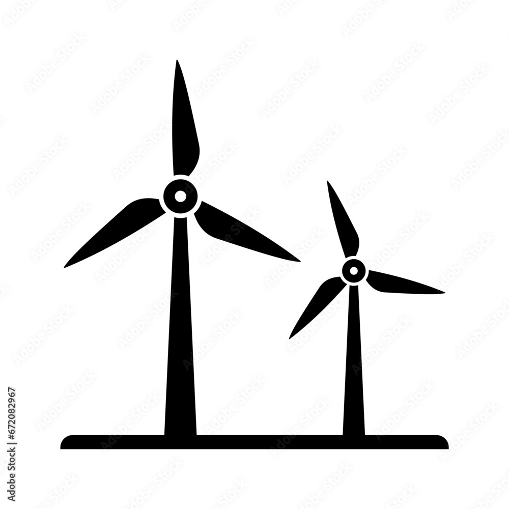 windmill icon template vector illustration.Wind turbine icon. windmill icon template vector illustration.Wind turbine icon.
