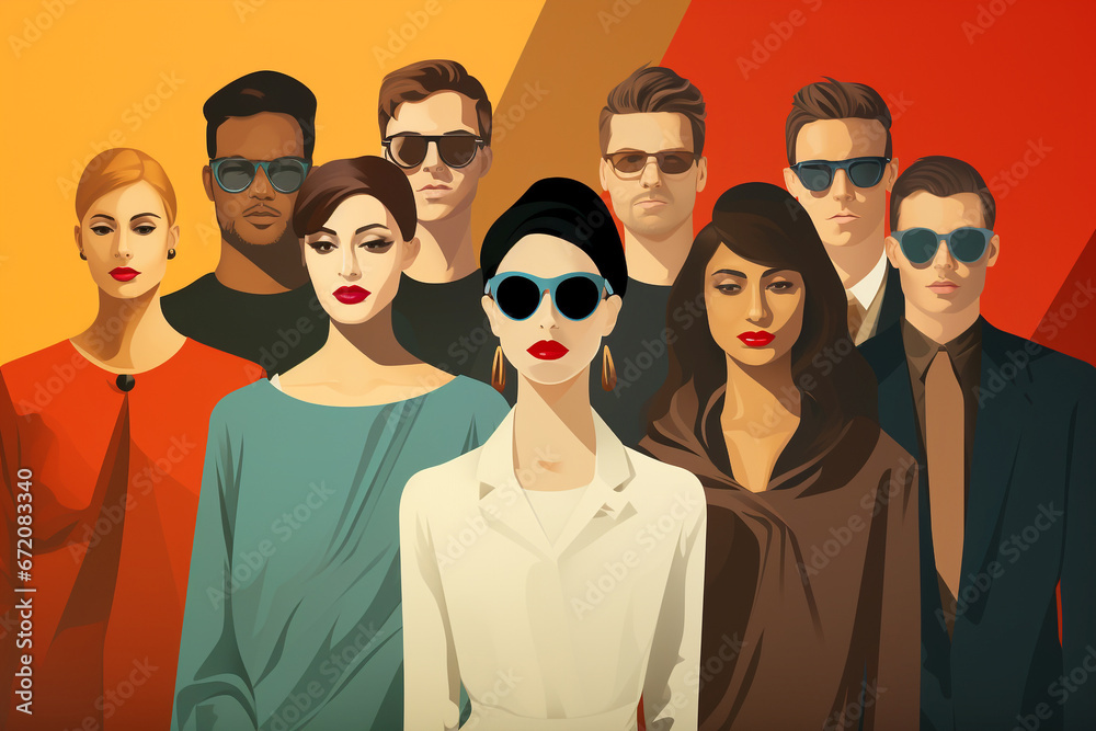 Group of people, multiethnic business team, multicultural friendship, zero discrimination Group of people, multiethnic business team, multicultural friendship, zero discrimination