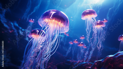 jelly fish in the water © LANDSCAPE LOOKS
