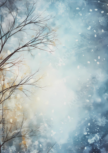 abstract and artistic christmas background, blue winter background © ReiterPhotography