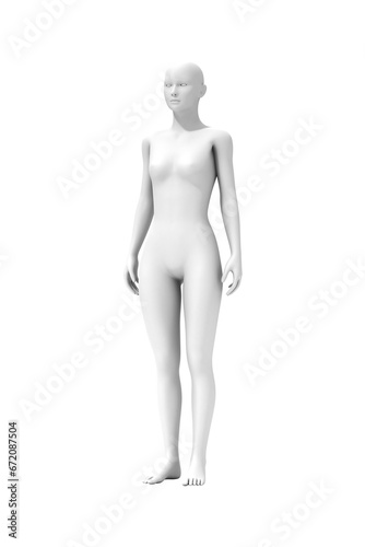 Woman standing  3D computer graphic image of human body