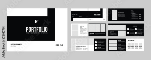 architecture or interior landscape catalog portfolio template 