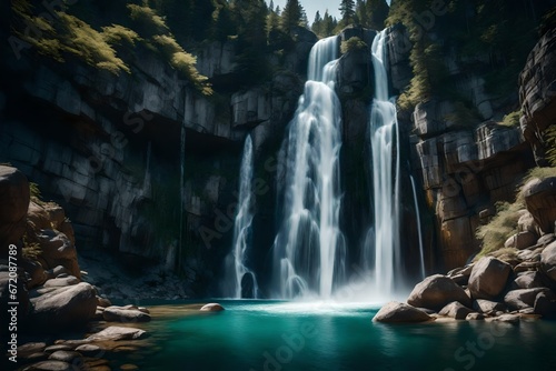 Water fall view 