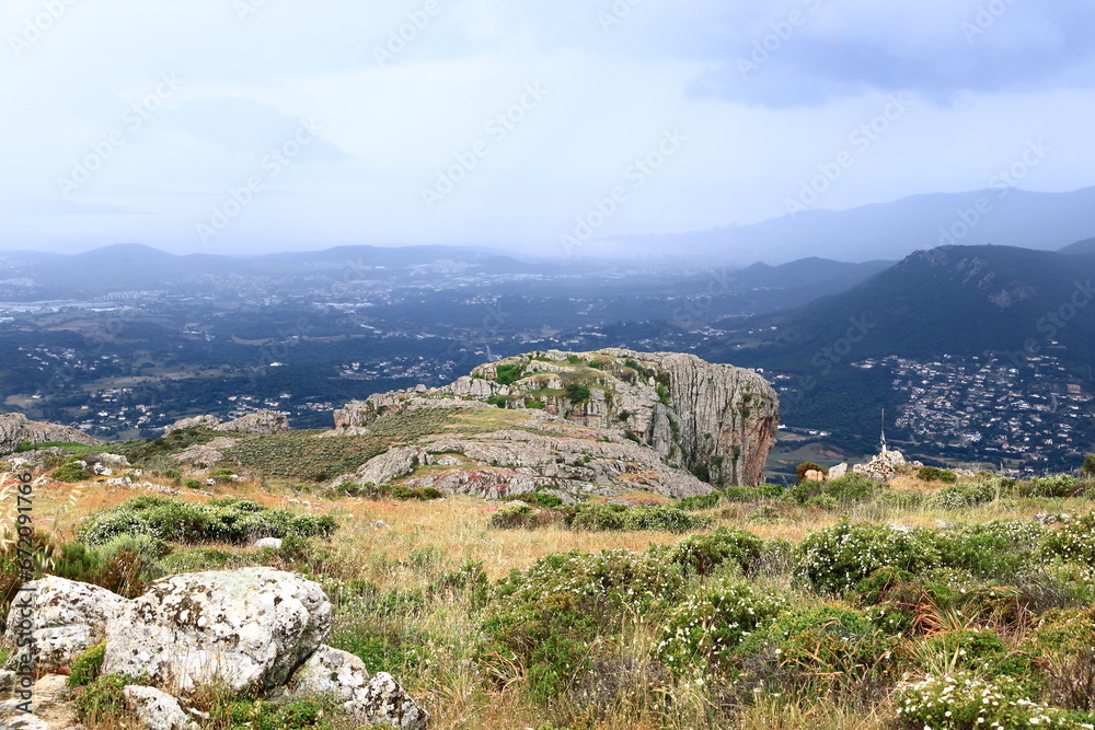 View from the top of Monte Gozzi, Corsica
