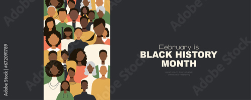 Black History Month banner.