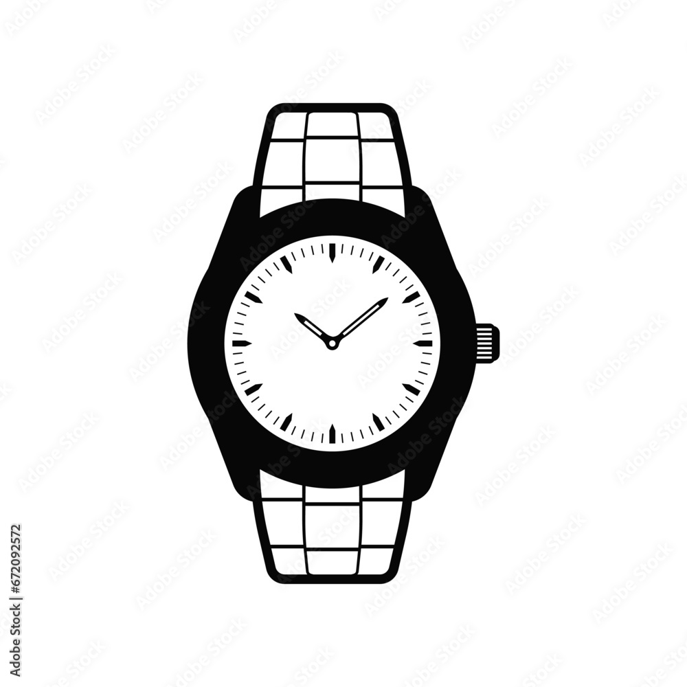 Watch vector icon isolated on white background Watch vector icon isolated on white background