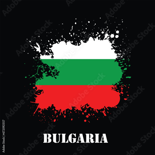 Bulgarian flag splash design  vector eps 10 