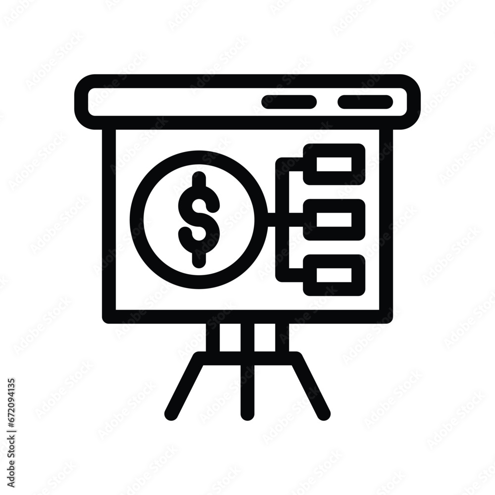 project plan line icon