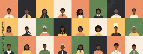 Icons of people. Modern design.