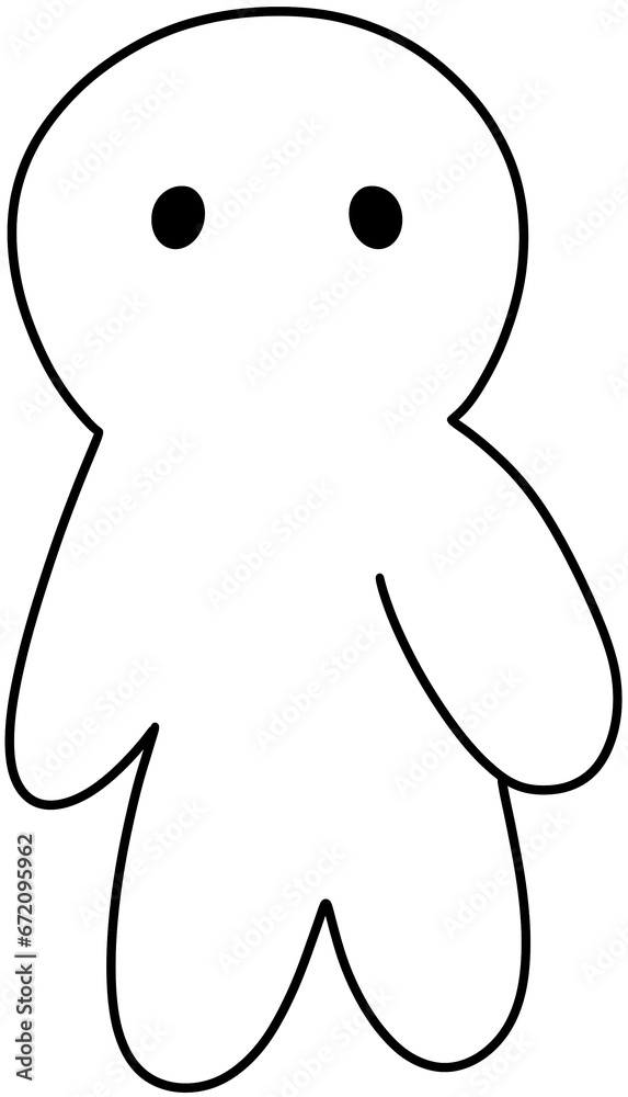 Fototapeta premium illustration of a character