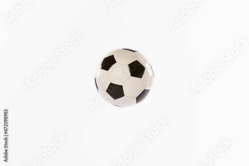 Classic football ball isolated on white. Sport. Copy space