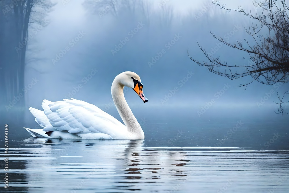 swan on the lake swan on the lake