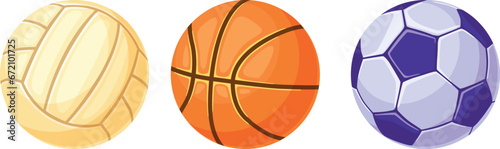 Kinds of sports variant simple vector design set vector