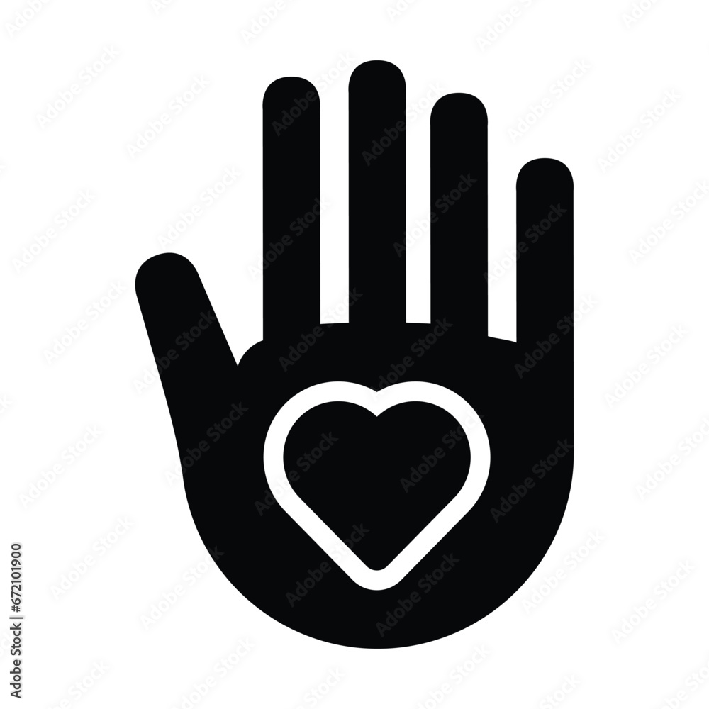 Obraz premium Charity Giving Icon