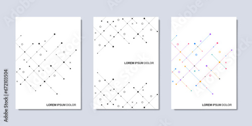 Template for cover brochure, layout, flyer, book, banner. Creative idea of modern design with abstract geometric background. Minimalistic vector texture with polygonal pattern