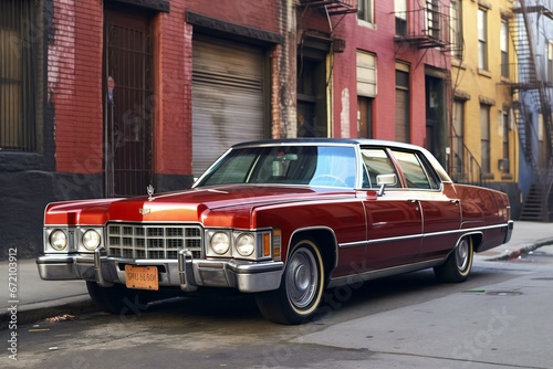 Old american car in New York City, United States of America