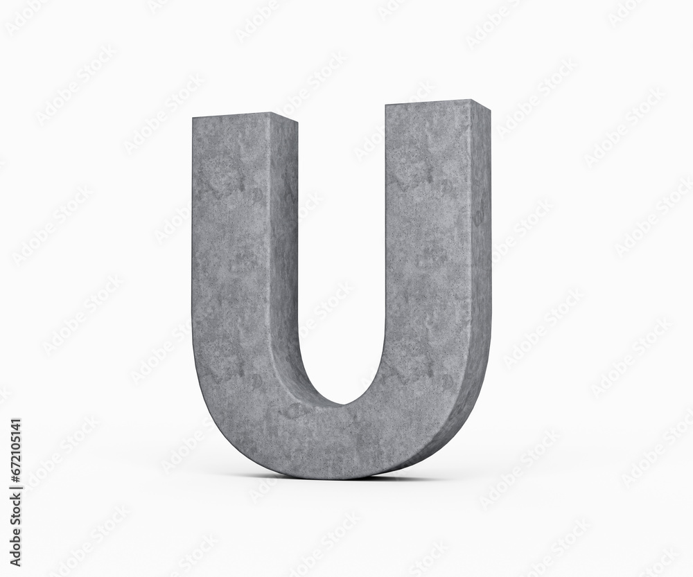 3d Concrete Capital Letter U Alphabet U Made Of Grey Concrete Stone White Background 3d Illustration 3d Concrete Capital Letter U Alphabet U Made Of Grey Concrete Stone White Background 3d Illustration