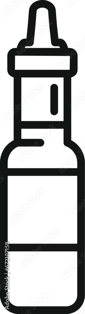 Sauce bottle place leaf wasabi icon outline vector. Paste fresh. Nature eating stem Sauce bottle place leaf wasabi icon outline vector. Paste fresh. Nature eating stem