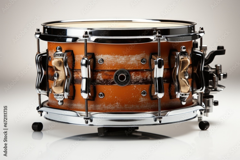 Obraz premium Drum on white background
