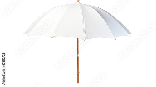 white umbrella isolated photo