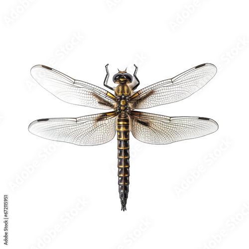 dragonfly isolated on white background © Le