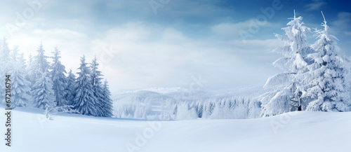 winter landscape with snow © Denis