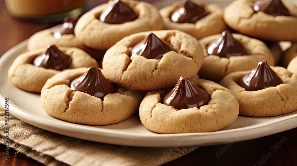 classic Peanut Butter Blossoms biscuit