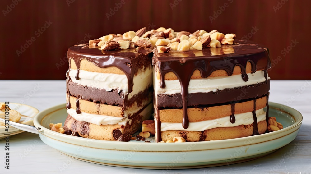 Washington Chocolate-Peanut Ice Cream Sandwich Cake Washington Chocolate-Peanut Ice Cream Sandwich Cake