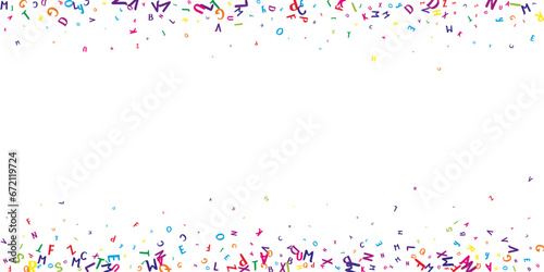 School notebook cover. Colorful childish floating