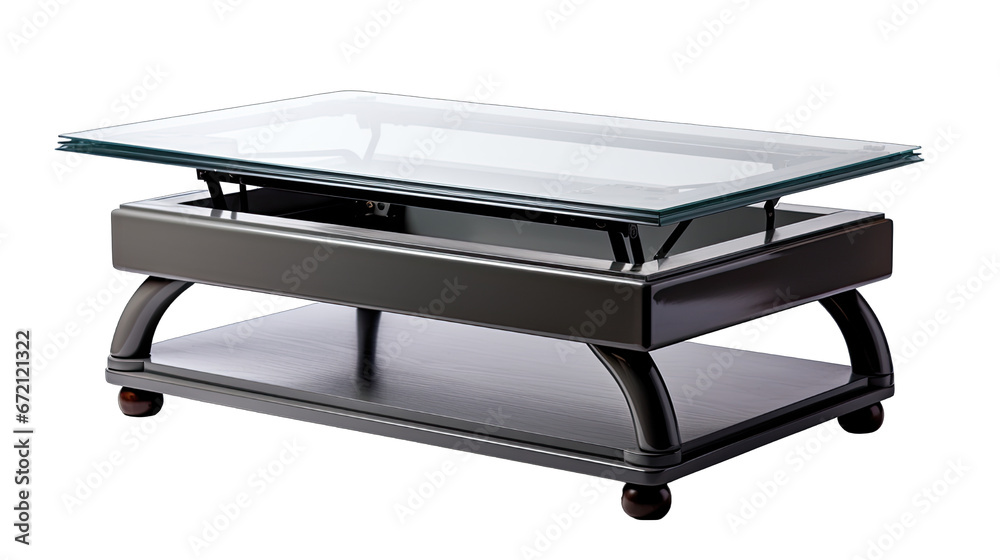 Slate Grey Lift-Top Coffee Table Isolated on Transparent or White Background, PNG Slate Grey Lift-Top Coffee Table Isolated on Transparent or White Background, PNG