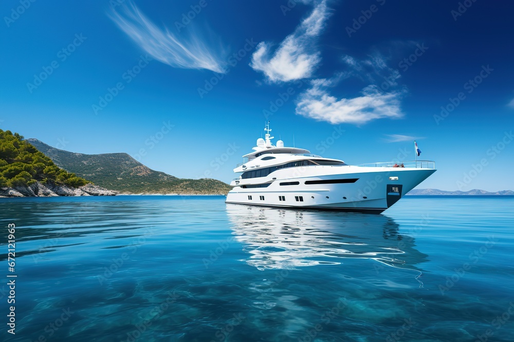 yacht in the sea yacht in the sea