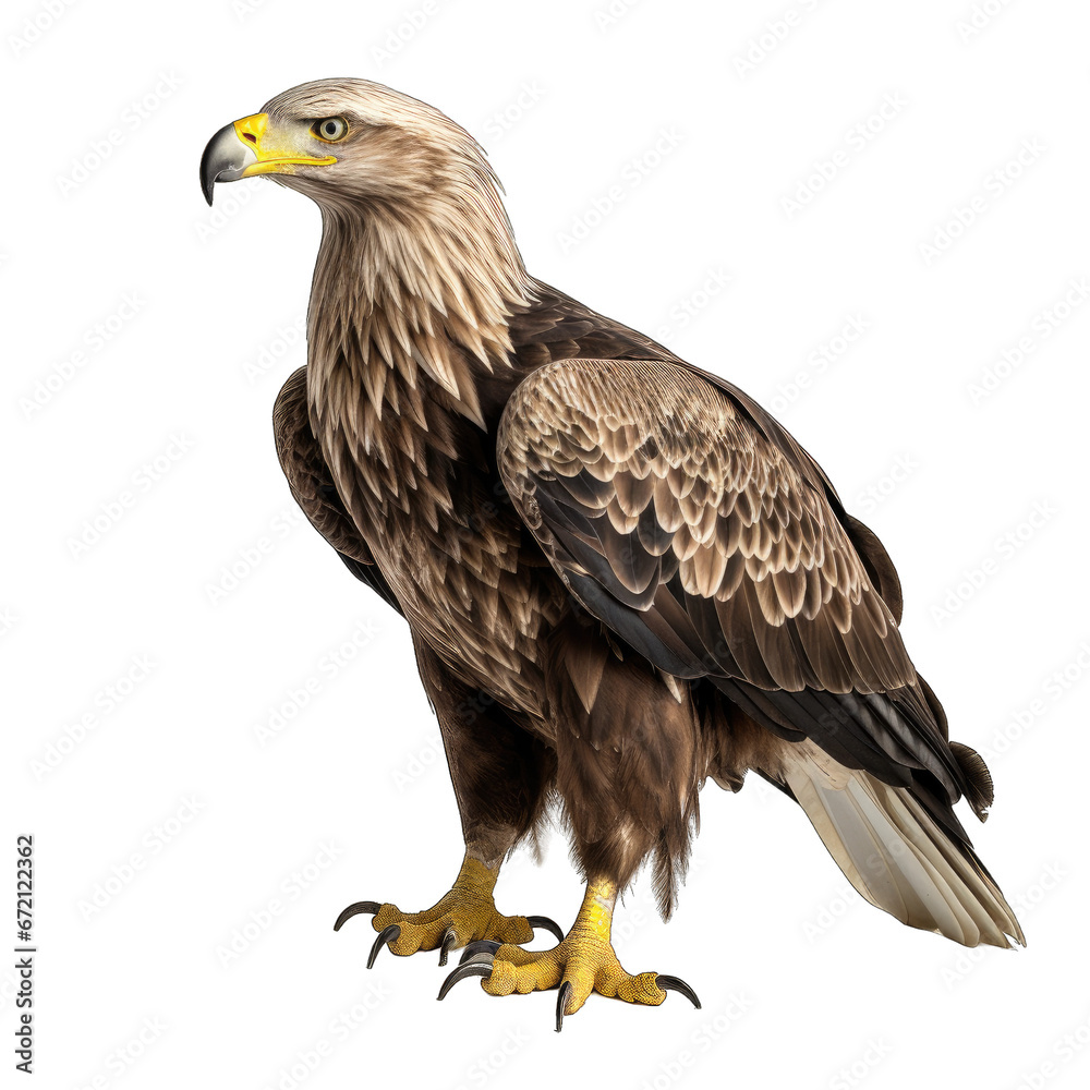 Obraz premium Eagle isolated on transparent background generative ai