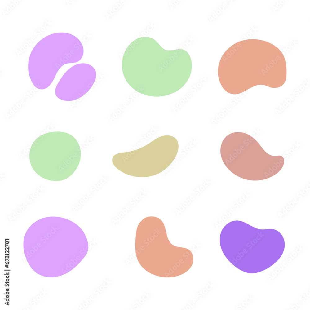 Vector colourful abstract shapes on white Vector colourful abstract shapes on white