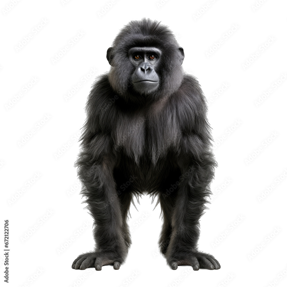 Monky isolated on transparent background generative ai Monky isolated on transparent background generative ai