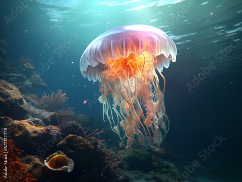Bioluminescent Beauty: Jellyfish Illumination