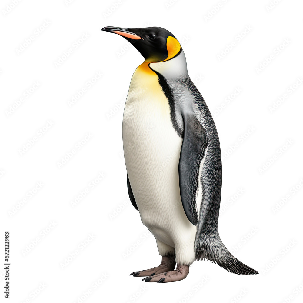 Fototapeta premium Penguin isolated on transparent background generative ai 