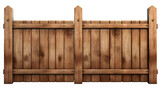 wooden fence isolated