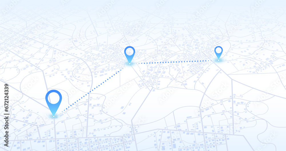 Gps tracking map. Abstract isometric location tracks dashboard. Track navigation pins on street maps, navigate mapping, locate position pin. Futuristic travel map or location navigator vector Gps tracking map. Abstract isometric location tracks dashboard. Track navigation pins on street maps, navigate mapping, locate position pin. Futuristic travel map or location navigator vector