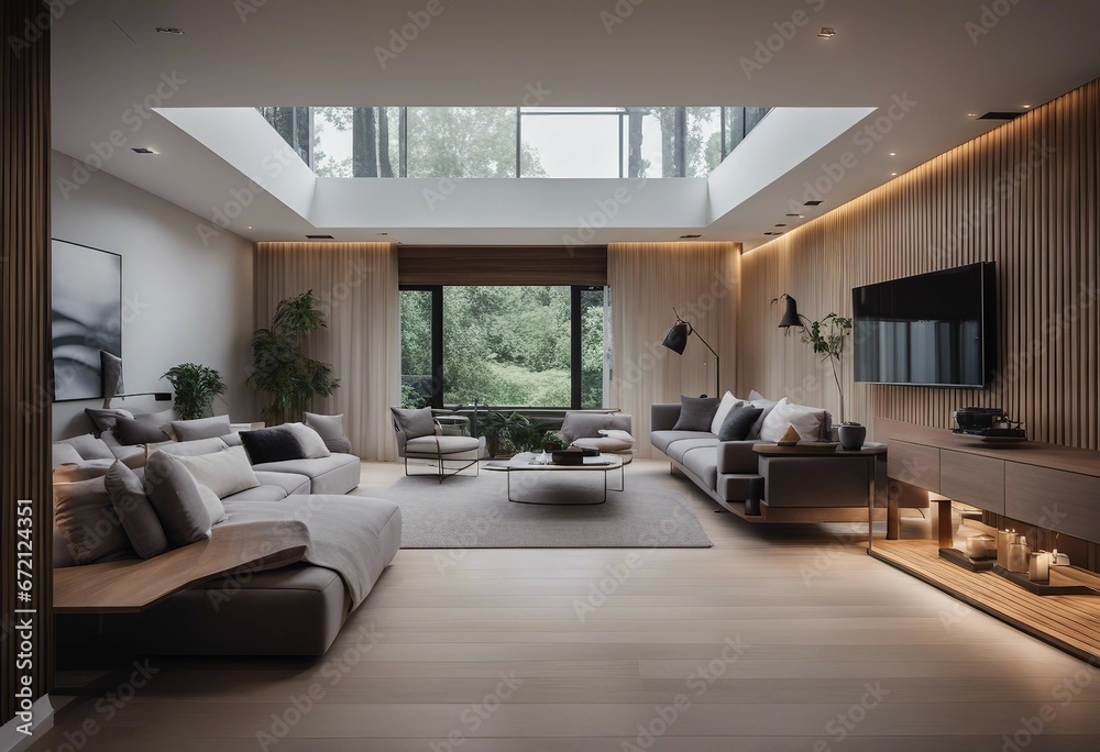 Two story minimalist interior design of modern house Two story minimalist interior design of modern house