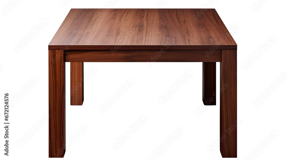 Wenge Wood Parsons Table Isolated on Transparent or White Background, PNG Wenge Wood Parsons Table Isolated on Transparent or White Background, PNG