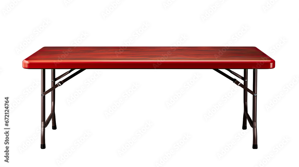 Vermillion Red Tailgate Table Isolated on Transparent or White Background, PNG Vermillion Red Tailgate Table Isolated on Transparent or White Background, PNG
