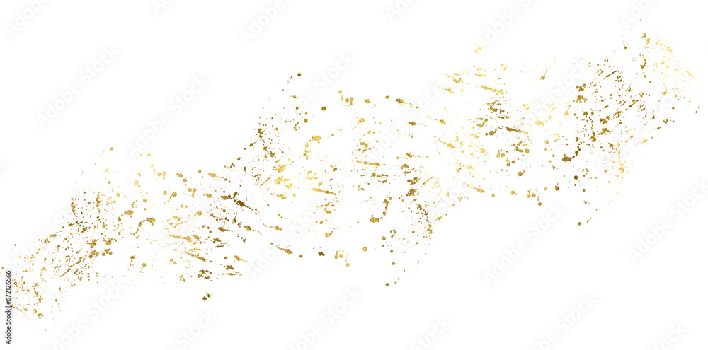 Gold sparkle splatter border . Gold Foil Frame Gold brush stroke on transparent background. Gold sparkle splatter border . Gold Foil Frame Gold brush stroke on transparent background.