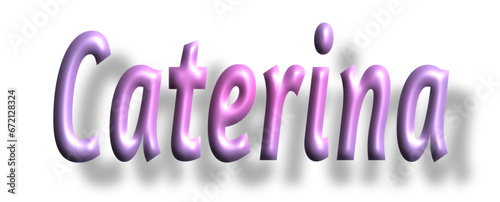 Caterina - pink color - female name - ideal for websites, emails, presentations, greetings, banners, cards, books, t-shirt, sweatshirt, prints, cricut, silhouette,	