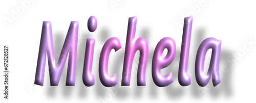 Michela - pink color - female name - ideal for websites, emails, presentations, greetings, banners, cards, books, t-shirt, sweatshirt, prints, cricut, silhouette,	