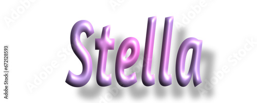 Stella - pink color - female name - ideal for websites, emails, presentations, greetings, banners, cards, books, t-shirt, sweatshirt, prints, cricut, silhouette,	